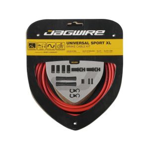 Jagwire Set di cavi freno Universal Sport XL (rosso)