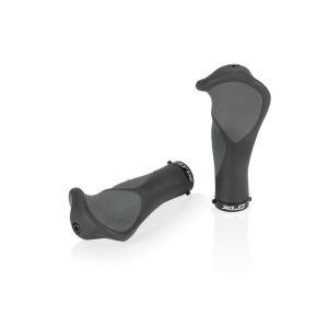 XLC GR-S22 Manopole ergonomiche per bicicletta (135 mm | nero / grigio)